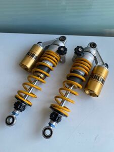 未使用？OHLINS オーリンズ フルアジャスタブル リアサスペンション 4AA-22259-50 イエロースプリング 2点 セット/BK68