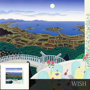 【真作】【WISH】トーマス・マックナイト Thomas McKnight「100万＄の夜景」シルクスクリーン 8号大 1996年作 直筆サイン 　 #24103709