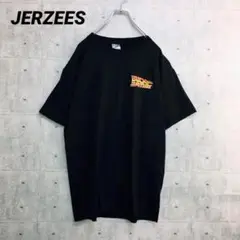 Z0102 ジャージーズ バックトゥザフューチャーTシャツ 黒 L