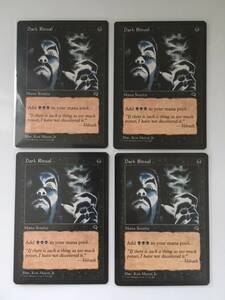 MTG　Dark Ritual/暗黒の儀式　(TMP/テンペスト,英) 4枚組