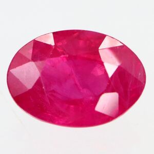 1円〜!!☆天然ルビー0.6ct☆d 約5.72×4.09mm ルース 裸石 宝石 ジュエリー ruby jewelry DA0/DC0 w4え3