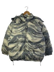 MONCLER◆ダウンジャケット/1/ナイロン/GRY/総柄/H209K1A0001M2561