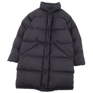 美品 モンクレール MONCLER 青タグ コート ダウンコート ジップアップ 無地 アウター メンズ 0(XS相当) ブラック cf12ol-rm10f12709