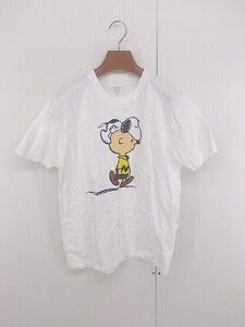 ◇ graniph グラニフ PEANUST スヌーピー プリント 半袖 Tシャツ カットソー サイズＭ ホワイト レディース P