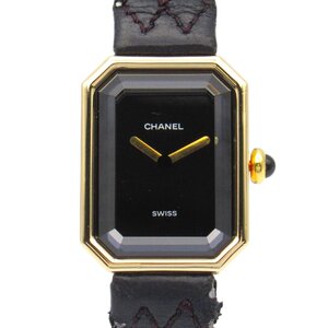 シャネル プルミエール ブランドオフ CHANEL K18（イエローゴールド） 腕時計 K18/革 中古 レディース