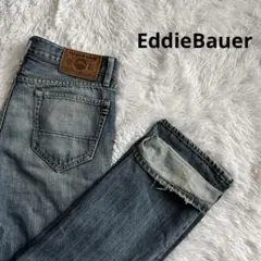 EddieBauer エディーバウアー ダメージ ストレートデニム ジーンズ M