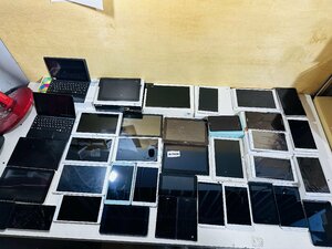 1円~ ジャンク品 19.45kg 37台 部品取り 都市鉱山 画面割れ 通電未確認 大量 tablet タブレット まとめ N0628