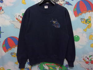 90s Crazy Shirts Hawaii スウェット S (M-L位) 90年代 USA製 クレイジーシャツ ハワイ お魚 フィッシュ アート VINTAGE ビンテージ US古着