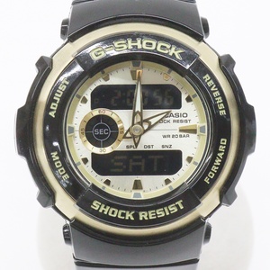  カシオ G-SHOCK 腕時計 G-300G-9AJF ブラック ゴールド文字盤 デジアナ CASIO Gショック