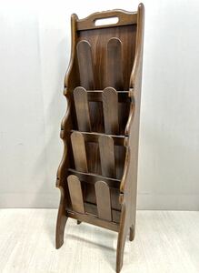 2-F◯カリモク　木製 スリッパラック　4段　◯karimoku カリモク家具