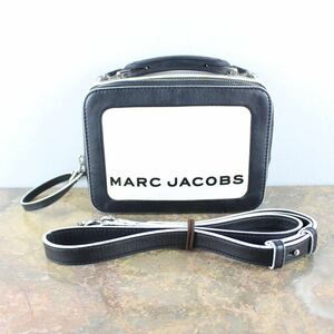 MARC JACOBS THE BOX LOGO LEATHER 2WAY SHOULDER BAG MADE IN PHILIPPINES/マークジェイコブスザボックスロゴレザー2wayショルダーバッグ