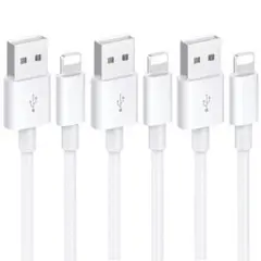 iPhone 充電ケーブル 2M 3本セット 急速充電 高速データ転送