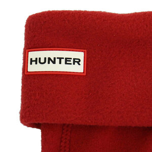 HUNTER (ハンター) UAS3400RCF RECYCLED FLEECE TALL BOOT SOCK リサイクルフリース ブーツソックス トール用 HU239 MILITARYRED Lサイズ-U