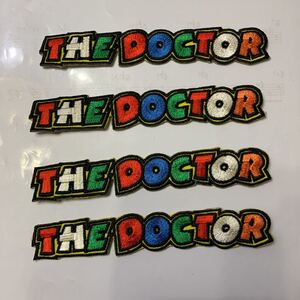 刺繍ワッペン DOCTOR THE DOCTORロッシの布地のワッペンです。アイロン貼り付けができます。4枚セットでお願いします。