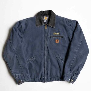 【雰囲気抜群】Carhartt【Detroit Jacket デトロイトジャケット】L J97 DPB ダック カーハート 古着 u2411032