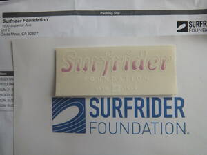 ◆新品U.S.限定サーフライダー【Surfrider　Foundation】ロゴPinkステッカー限定◆