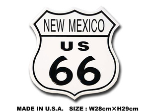 アメリカンブリキ看板 U.S. ROUTE66 -ニューメキシコ- アメリカ雑貨 アメリカン雑貨 サインプレート