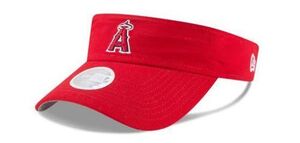 ニューエラ NEWERA ロサンゼルス LA エンゼルス Angels サンバイザー VISOR 公式 MLB 紫外線カット USA正規 Essential サイズ調節可 Women