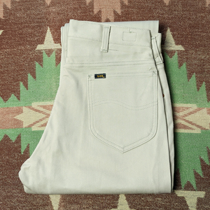 DEAD-STOCK 【Lee RIDERS】 60s Beige Cotton Twill Pants / 60年代 カツラギ デニム ジーンズ W31 パンツ ビンテージ ヴィンテージ 50s70s