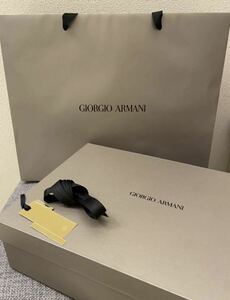 購入時以降未使用 GIORGIO ARMANI ボックス&ショッピングバッグ&リボン ショップ袋 紙袋 ジョルジオアルマーニ 空箱