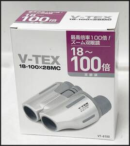 未使用 ケンコー 双眼鏡 18-100-28MC V-TEX VT-8100 Kenko 領収書可