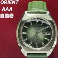 70s 高級 ORIENT AAA 自動巻 風防新品交換済 日本製 腕時計