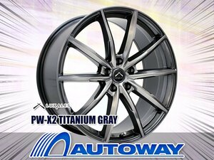 新品ホイール LUXALES PW-X2 17x7.0 +48 114.3x5 TITANIUM GRAY 4枚セット