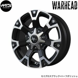 マルカ ホイール ナイトロパワー ウォーヘッド スバル インプレッサ GDB MID 【17×7.0J 5-114.3 INSET40 セミグロスブラック】 1本単品