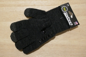 Defeet Duraglove ET Charcoal Wool w/Black Grippies ディフィート グローブ サイズXS