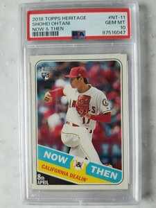 【PSA10】2018 Topps Hertage Now and Then #NT11 Shohei Ohtani 大谷翔平 ルーキーカード PSA