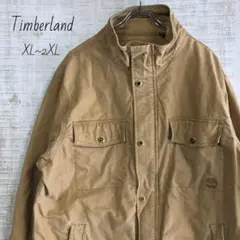 ティンバーランド☆Timberland　刺繍ロゴ　ミリタリージャケット　古着