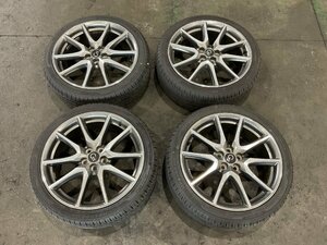 トヨタ プリウス G‘s アルミホイール 18インチ 18x7.5J＋50 5H PCD100 4本 タイヤ 225/40R18 4本(A8-101 111278)