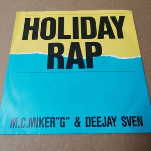 M.C.Miker G & Deejay Sven - Holiday Rap // Carrere 7inch / マドンナ madonna / AA4568