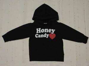 ♪Honey Candyの黒の長袖パーカー☆９０センチ