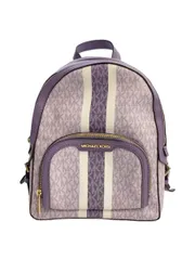 MICHAEL KORS JAYCEE MD ZIP PKT BACKPACK リュック PVC パープル 総柄 35S2G8TB2V