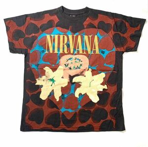 10405 NIRVANA ニルヴァーナ Tシャツハートシェイプトボックス L