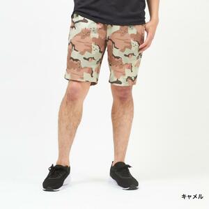 6613★新品★OAKLEY オークリー メンズ クロスハーフパンツ ENHANCE WOVEN GRAPHIC SHORT キャメル【サイズS】FOA402205定価6050円税込