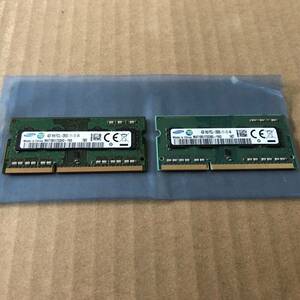 ノートPC用メモリー　SAMSUNG　4G×2　合計8G　1Rx8　【PC3L-12800S-11-12-B4、PC3L-12800S-11-13-B4】