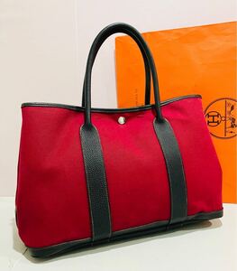 HERMES 超美品 バッグ ガーデンパーティPM 刻印有り エルメス バック