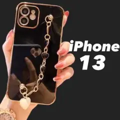 ★iPhone13★ iPhoneケース 黒 ブラック 韓国 大人気 送料無料