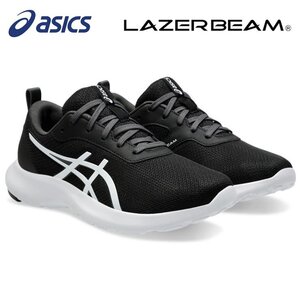 asics LAZERBEAM MM 1154A184-001 ブラック/ホワイト ジュニアスニーカー 子供靴 運動靴 女の子 ジュニアスニーカー 22.0cm