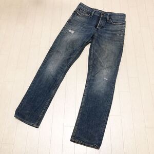 15 DENHAM デンハム RAZOR SLIM FIT デンハム デニムパンツ ジーンズ ボタンフライ W27 メンズ ブルー