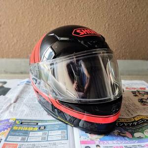 【美品】Sサイズ SHOEI ショウエイ Z-7 PHILOSOPHER フィロソファー フルフェイス ヘルメット TC-1 RED BLACK 2019年製造 人気 専用袋 付き