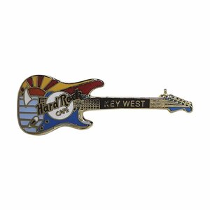 Hard Rock CAFE ギター ブローチ KEY-WEST 太陽 ピンバッチ ピンバッジ 90