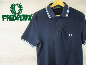 FREDPERRY●フレッドペリー＜コットン ロゴ刺繍 ポロシャツ＞●H3066c