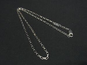 1円 ■美品■ GUCCI グッチ SV925 チェーン ネックレス アクセサリー レディース メンズ シルバー系 FL2954