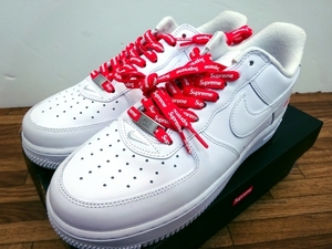 未使用 26,5cm■ナイキ AIR FORCE 1 LOW/SUPREME■NKE シュプリーム スニーカー CU9225-100