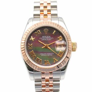 ロレックス デイトジャスト V番 ブランドオフ ROLEX K18PG（ピンクゴールド） 腕時計 PG/SS 中古 レディース