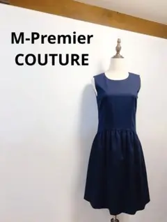 【美品】M-Premier COUTURE ネイビーワンピース230