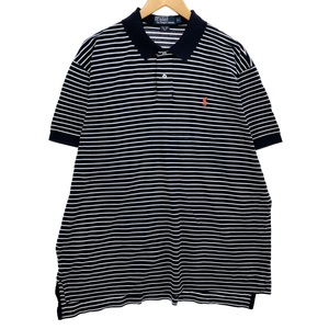 古着 ラルフローレン Ralph Lauren POLO by Ralph Lauren 半袖 ボーダー ポロシャツ メンズXL相当 /eaa466623